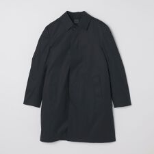 SHIPS: VENTILE(R) コットン ネイビー ステンカラー コート