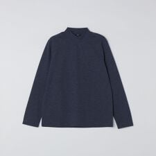 【WEB限定】SHIPS: 防シワ・吸水速乾 Drymix(R) モックネック ロングスリーブ Tシ