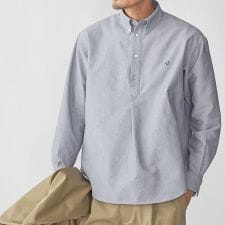 【WEB限定】SHIPS: 防シワ・吸水速乾 Drymix(R) プルオーバー ボダンダウン シャツ