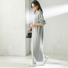 NINE CASE:〈洗濯機可能〉裏毛 スウェット ワンピース