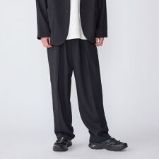 SHIPS: Comfy Line ワイド ピンタック イージーパンツ