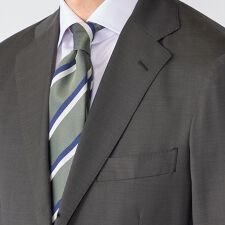 SHIPS: シルク バスケット レジメンタル ネクタイ