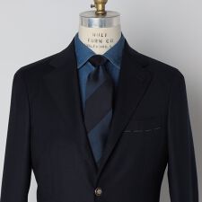 SHIPS: シルク ラージ バスケット ワイド ストライプ ネクタイ