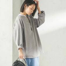 《予約》【SHIPS別注】onit: ヘンリー ネック プルオーバー