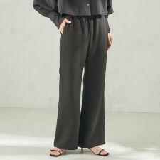 《予約》堀田茜×SHIPS:〈手洗い可能〉ダブルクロス ベルト 付き パンツ