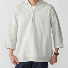 SHIPS: リネン 7スリーブ カプリシャツ