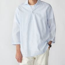 SHIPS: リネン 7スリーブ カプリシャツ