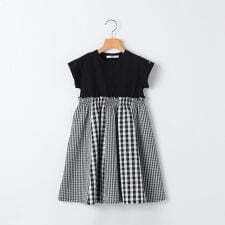 SHIPS KIDS:80～90cm / パネル 切替 ワンピース