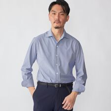 SHIPS: ジャージー ロンドン ストライプ ワンピースカラー シャツ