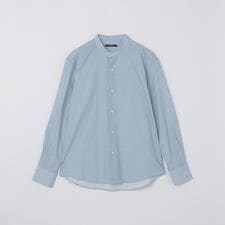 SHIPS: プリント バンド カラー シャツ