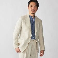 【SHIPS別注】Errico Formicola: リネン バスケット ジャケット