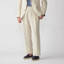 【SHIPS別注】Errico Formicola: サルトリアル リネン バスケット スラックス