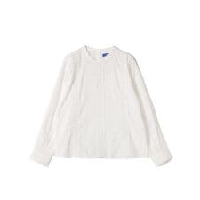 Fanaka:〈手洗い可能〉ウェーブ レース 刺繍 ブラウス