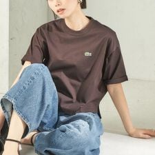 《予約》【SHIPS別注】LACOSTE:〈手洗い可能〉五分袖 TEE