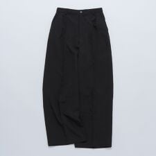 【WEB限定】SHIPS: リネン ライク ワイドスラックス