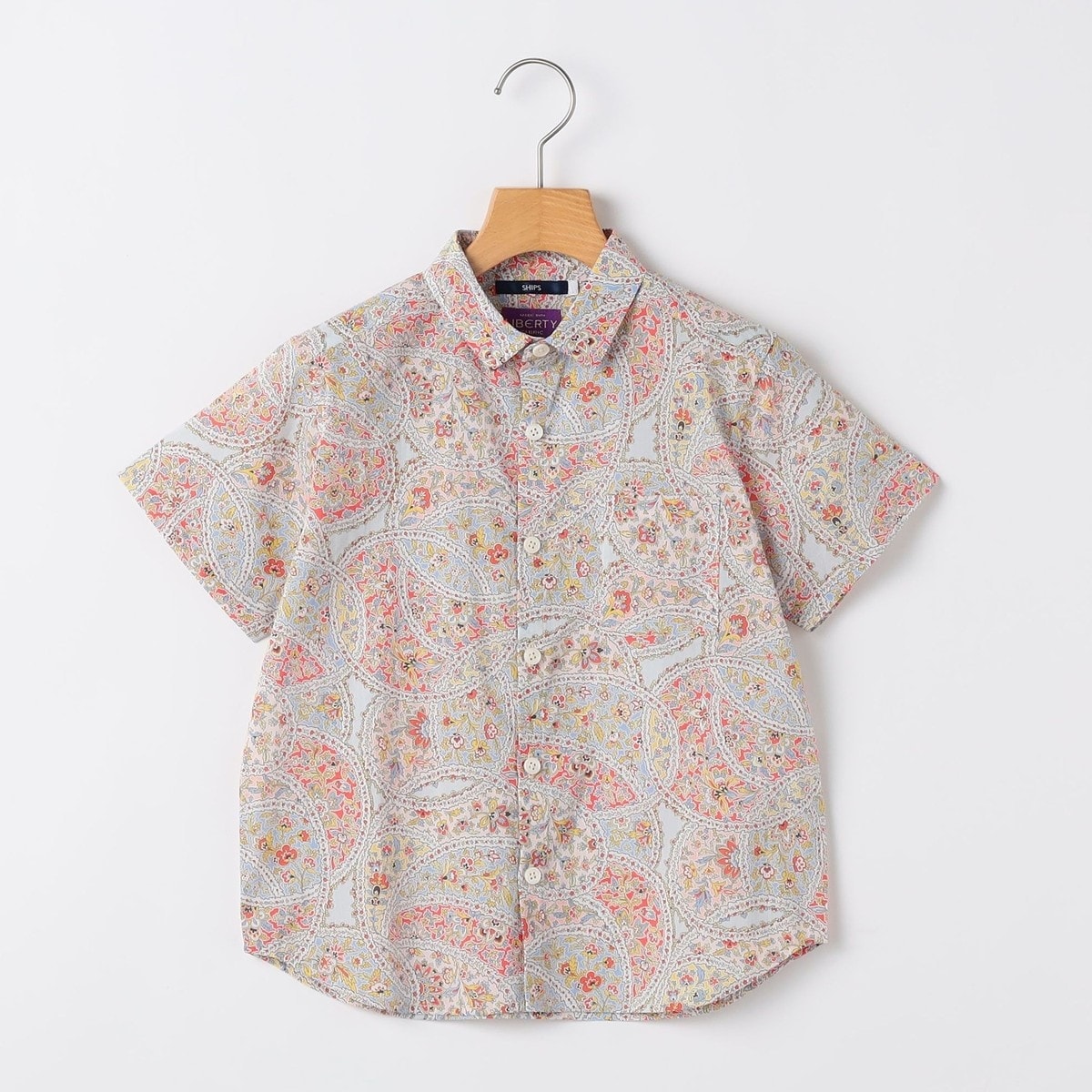 [�}���C]SHIPS KIDS:140�`150cm / ���o�e�B �v�����g ���� �V���c/�V�b�v�X�iSHIPS�j ���b�h