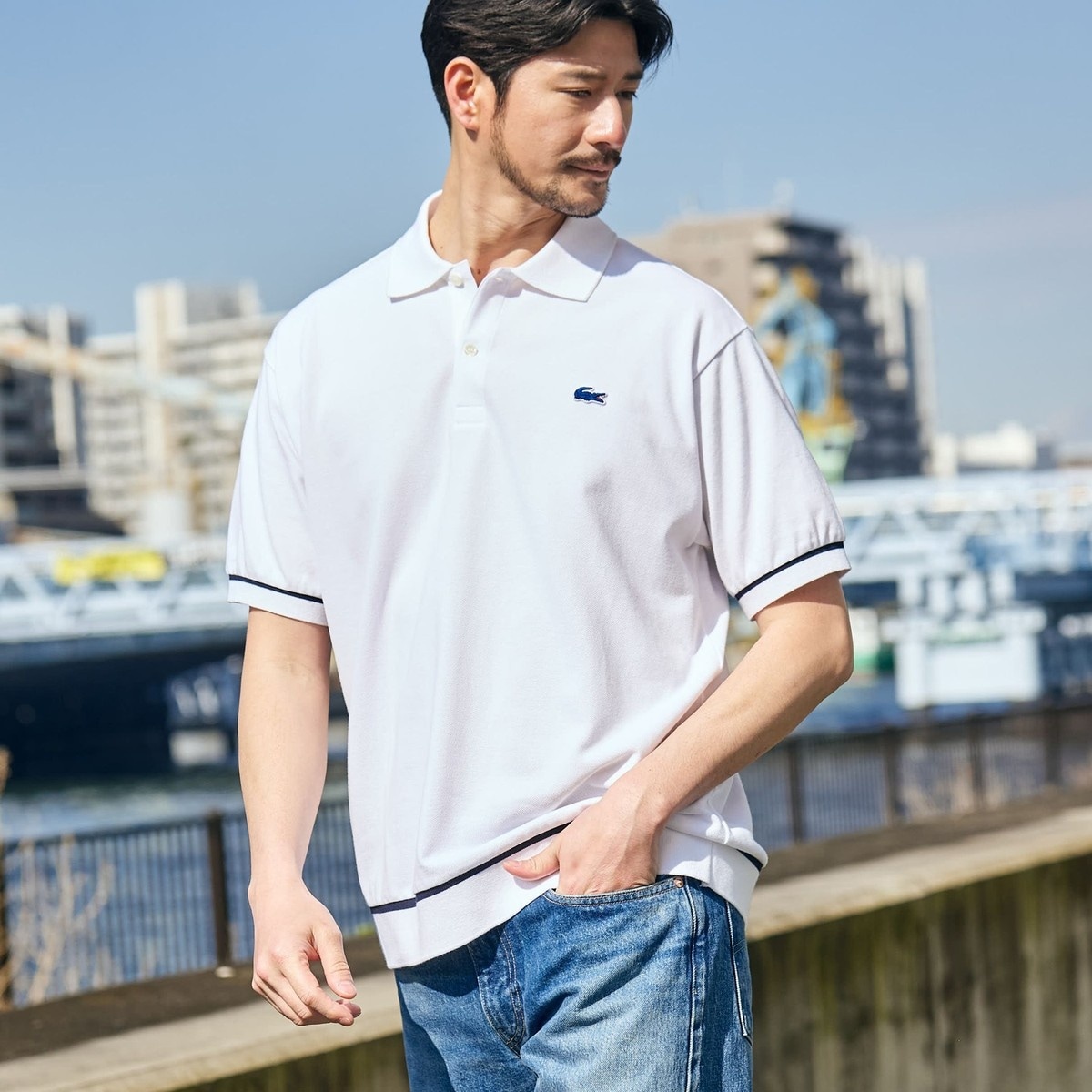 SHIPS別注】LACOSTE: シャンティイー トリム ポロシャツ | シップス