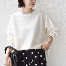 〈洗濯機可能〉アンティーク ダンボール 袖 リブ プルオーバー