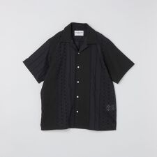 NOMARHYTHM TEXTILE: LACE PATCHWORK SHIRT
