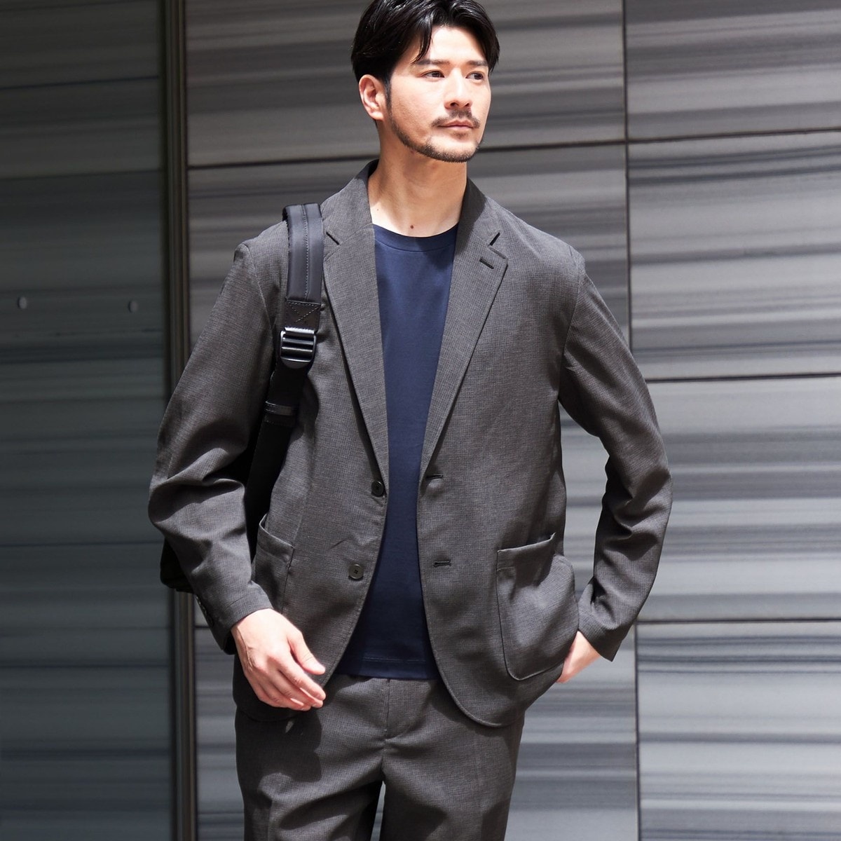 【新品】【定価:18,100円】SHIPS any: Dot Air ジャケット SHIPS:〈撥水/防しわ/洗濯機可能〉DOT AIR(R)ジャケット(セットアップ