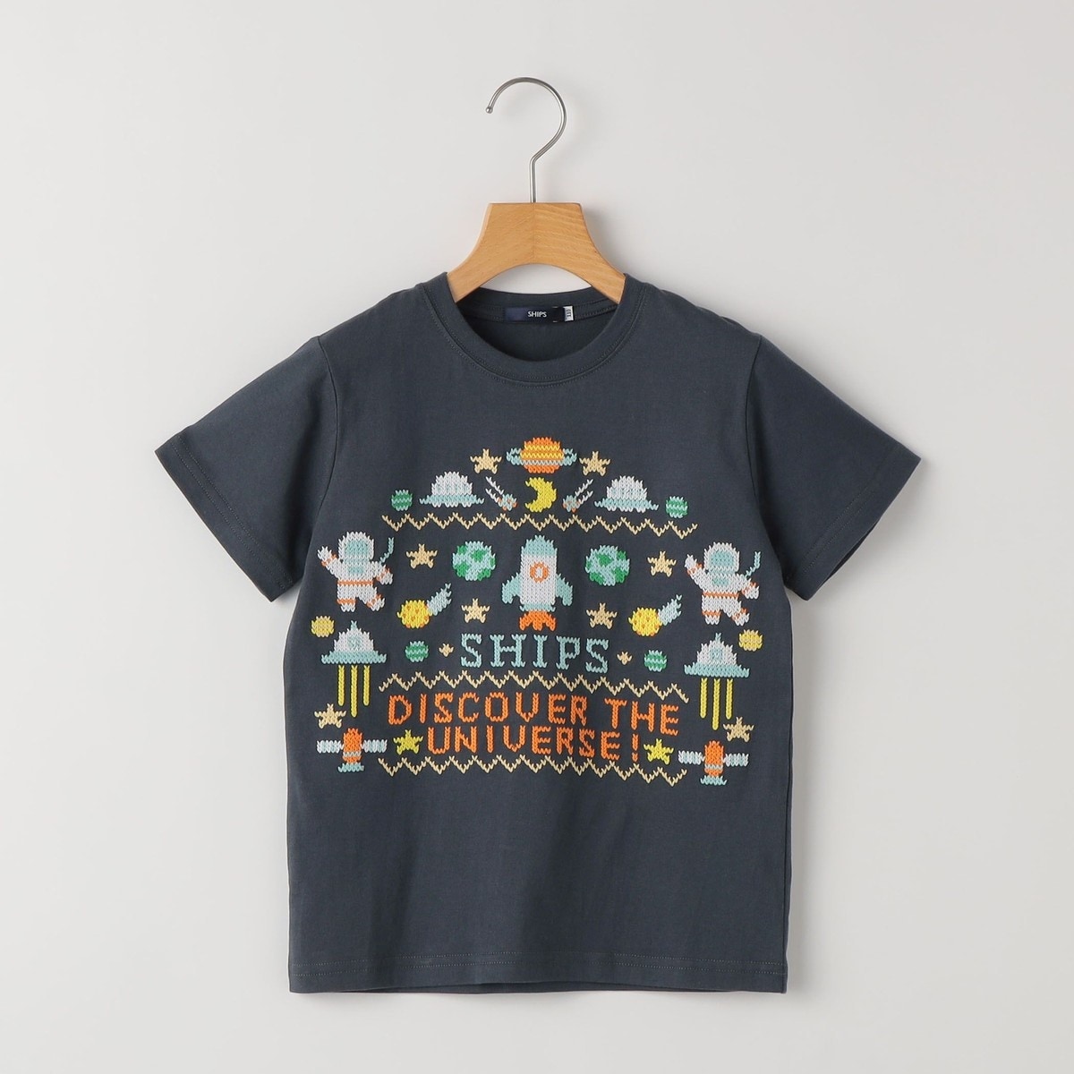 [�}���C]SHIPS KIDS:100�`130cm / �X�y�[�X �h�J T�V���c /�V�b�v�X�iSHIPS�j �l�C�r�[