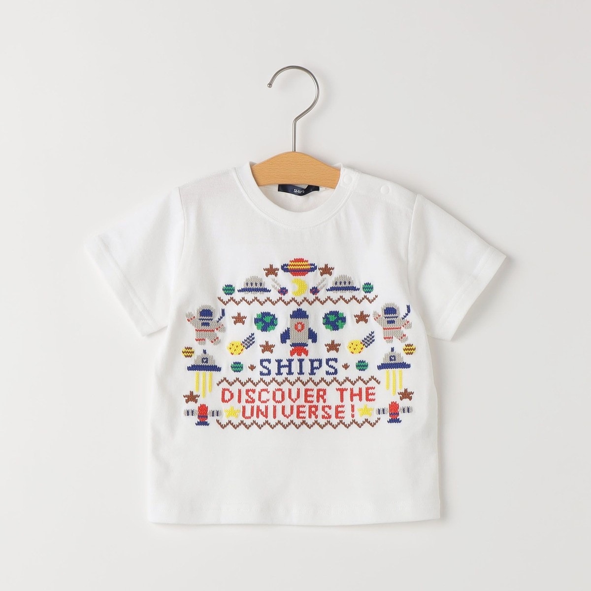 [�}���C]SHIPS KIDS:80�`90cm / �X�y�[�X �h�J T�V���c /�V�b�v�X�iSHIPS�j �I�t�z���C�g