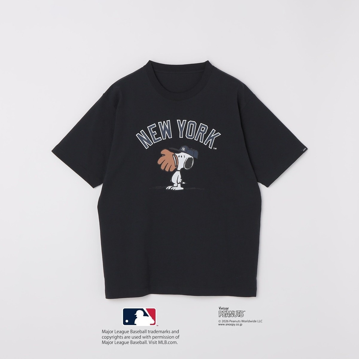 [�}���C]SHIPS: PEANUTS×MLB �v�����g T�V���c 26SS/�V�b�v�X�iSHIPS�j �l�C�r�[