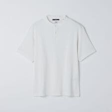 SHIPS:〈UVカット/遮熱/吸水速乾〉BODYSHELL(R) EX ヘンリーネック Tシャツ