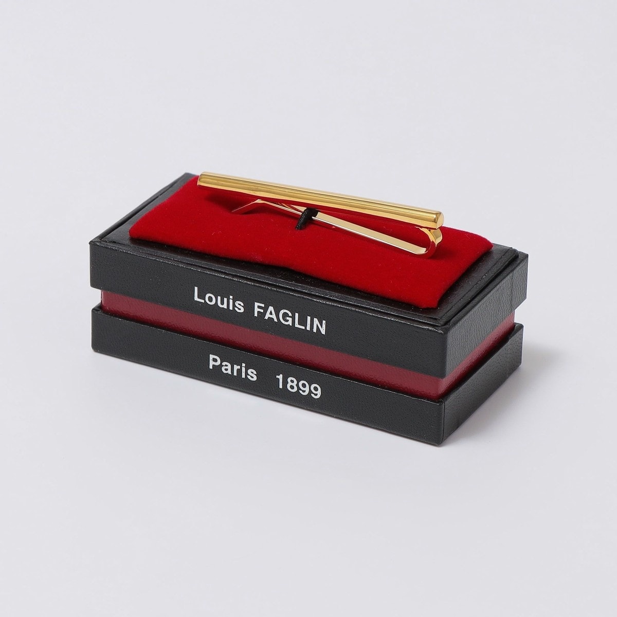 LOUIS FAGLIN: Sabre ゴールド メッキ タイバー (ネクタイピン