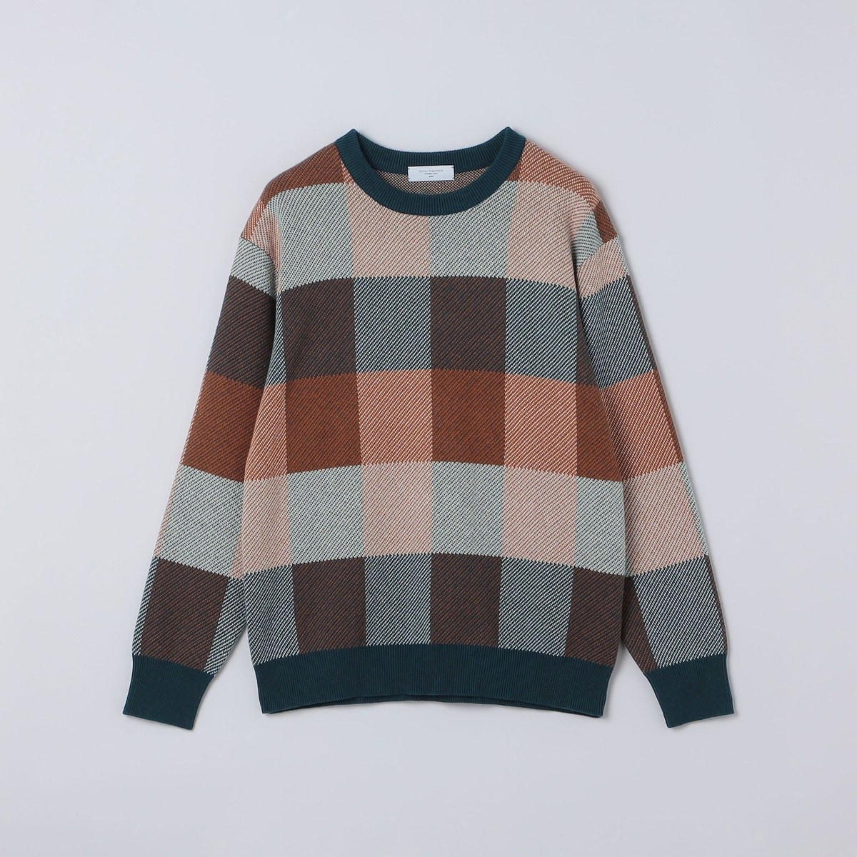 洗濯機可能〉チェック コットンカシミヤ クルーネック 26AW | シップス
