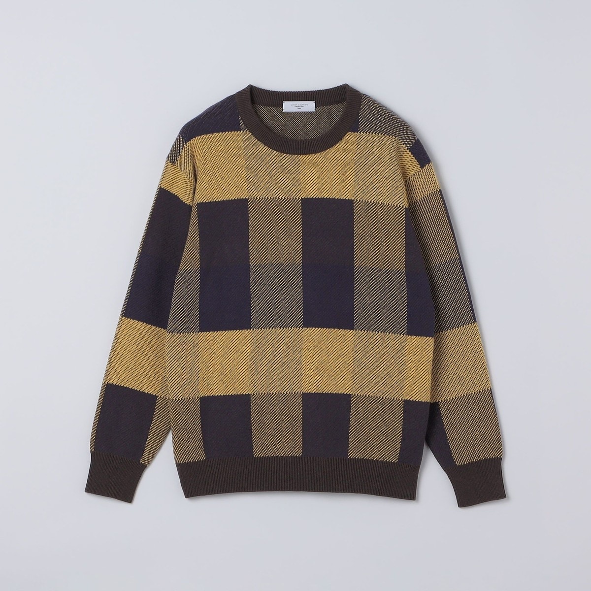 洗濯機可能〉チェック コットンカシミヤ クルーネック 26AW | シップス