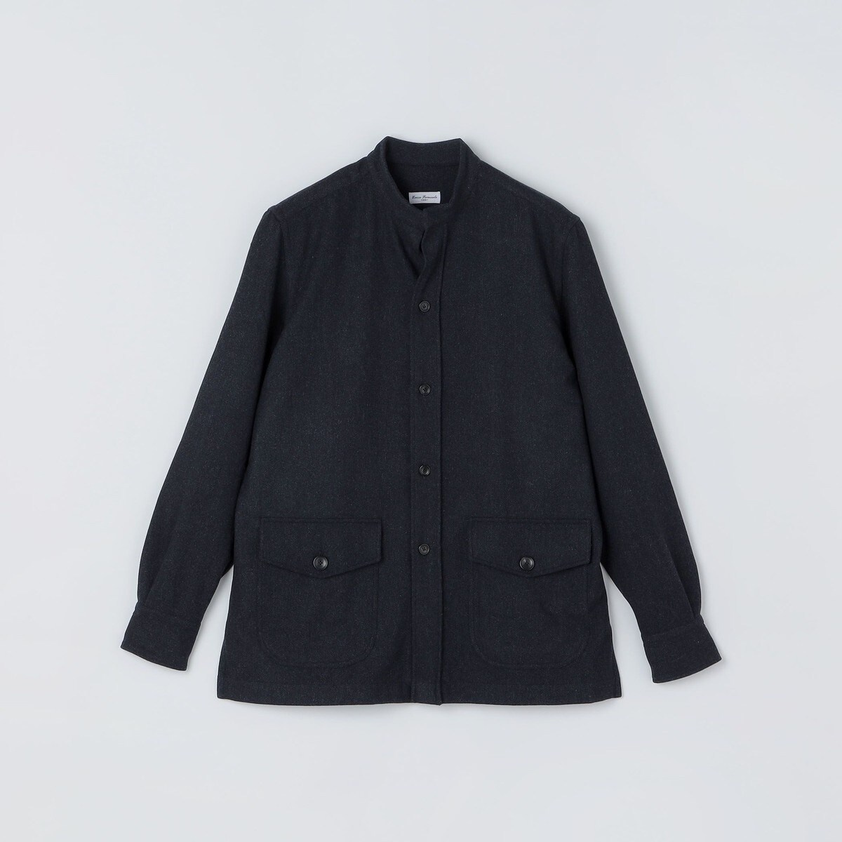 SHIPS別注】Errico Formicola: ALBERTO ウール ヘリンボーン シャツ