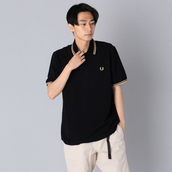 FRED PERRY 黒 ポロシャツ FRED PERRY（フレッドペリー） ポロシャツ The Fred Perry Shirt - M2