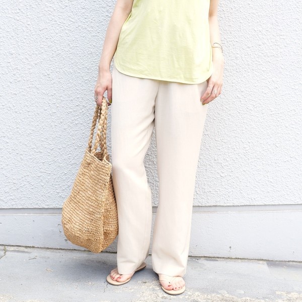 リネンミックスイージーパンツ ｂｅｉｇｅ | シップス(SHIPS