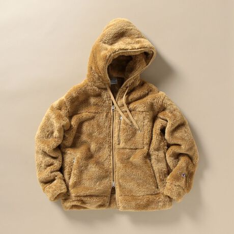 SHIPS別注】Champion： シェルパフリース フーディー 