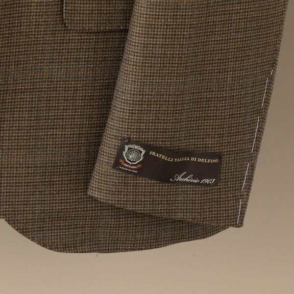 SD：タリア ディ デルフィノ ハウンドトゥース ブラウン スーツ