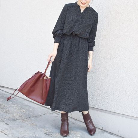 プリントロングスリーブワンピース シップス Ships ファッション通販 マルイウェブチャネル