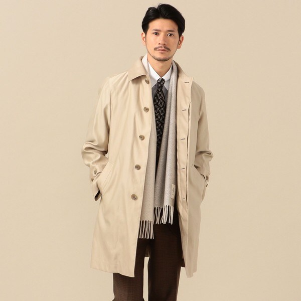 良質トップ 【新品】シップス×高級ロロピアーナ社製 ネイビー コート L