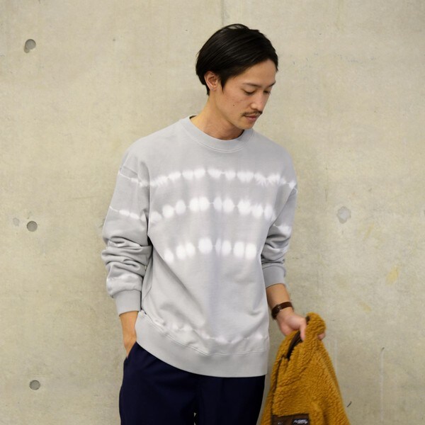 WEB限定】SHIPS： ビッグシルエット タイダイ クルーネック