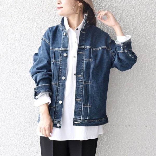 美品 SHIPS スーパーストレッチ デニムジャケット 定価12100円M