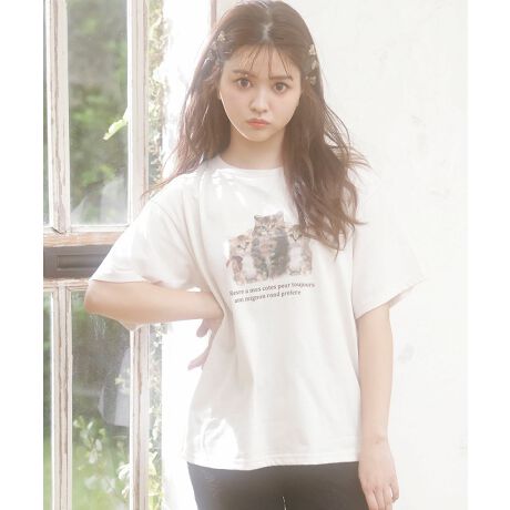 ねこプリントtシャツ イング Ingni 1211 ファッション通販 マルイウェブチャネル