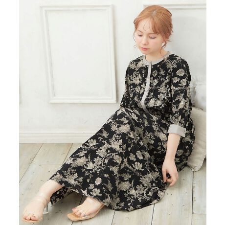 花柄配色ワンピース イング Ingni 1211 5306 ファッション通販 マルイウェブチャネル