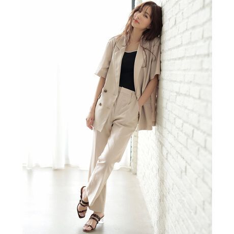 麻wテーラー半袖ジャケット イング Ingni 1211 ファッション通販 マルイウェブチャネル