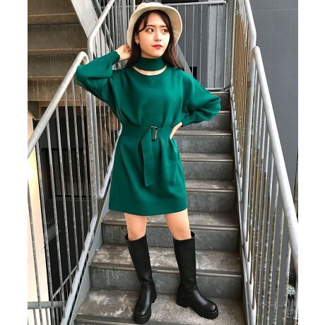 胸スリットニットワンピース イング Ingni 1214 ファッション通販 マルイウェブチャネル 胸スリットニットワンピース イング Ingni 1214 ファッション通販 マルイウェブチャネル