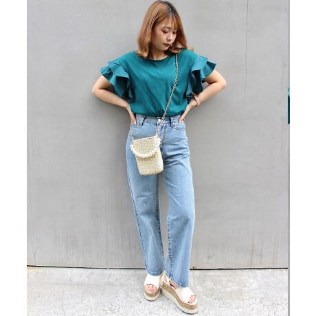 袖フリル半袖tシャツ イング Ingni 1221 ファッション通販 マルイウェブチャネル 袖フリル半袖tシャツ イング Ingni 1221 ファッション通販 マルイウェブチャネル