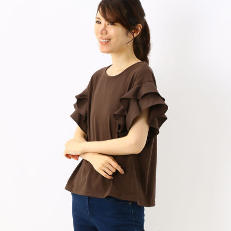 袖フリル半袖tシャツ イング Ingni 1221 ファッション通販 マルイウェブチャネル 袖フリル半袖tシャツ イング Ingni 1221 ファッション通販 マルイウェブチャネル