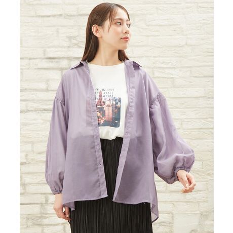 袖ボリュームシアーシャツ | イング(INGNI) | 1204-220169 | ファッション通販 マルイウェブチャネル
