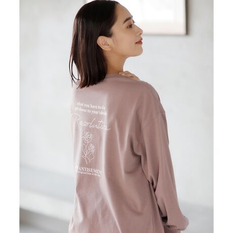 手書きフラワーロゴロングtシャツ イング Ingni 14 1237 ファッション通販 マルイウェブチャネル