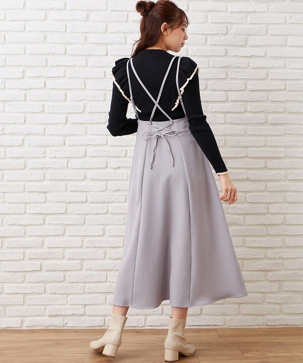 サス付フレアスカート イング Ingni 14 3270 ファッション通販 マルイウェブチャネル