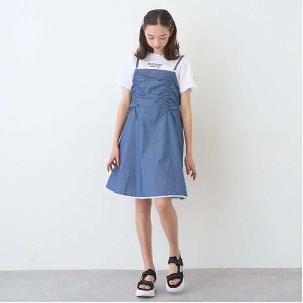 パニエつきノースリーブドレス | ポンポネットジュニア(pom ponette